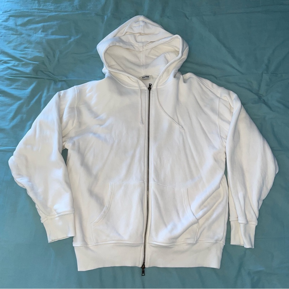 Elwood Core Zip Hoodie – Vintage White – Size Small